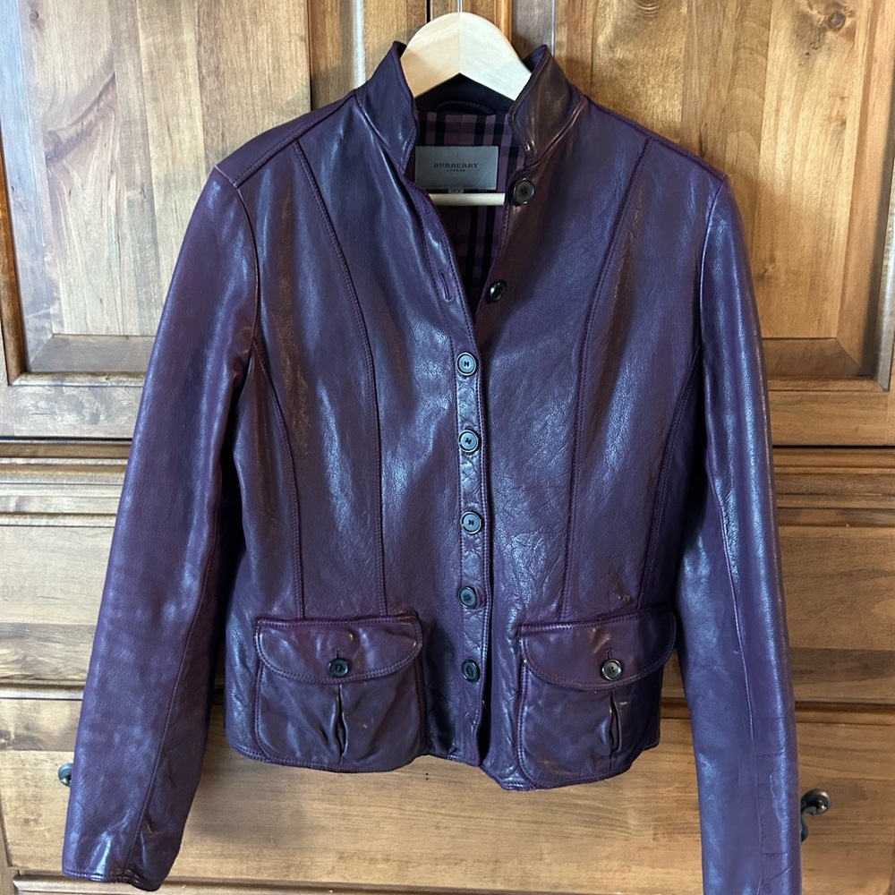 Women's Burberry Leather Jacket